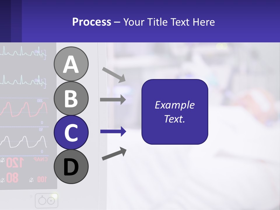 A Medical Powerpoint Presentation With A Hospital Bed In The Background PowerPoint Template