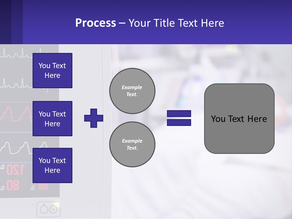 A Medical Powerpoint Presentation With A Hospital Bed In The Background PowerPoint Template