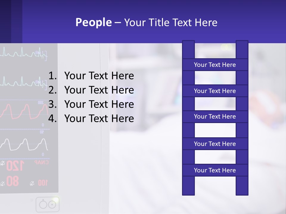 A Medical Powerpoint Presentation With A Hospital Bed In The Background PowerPoint Template