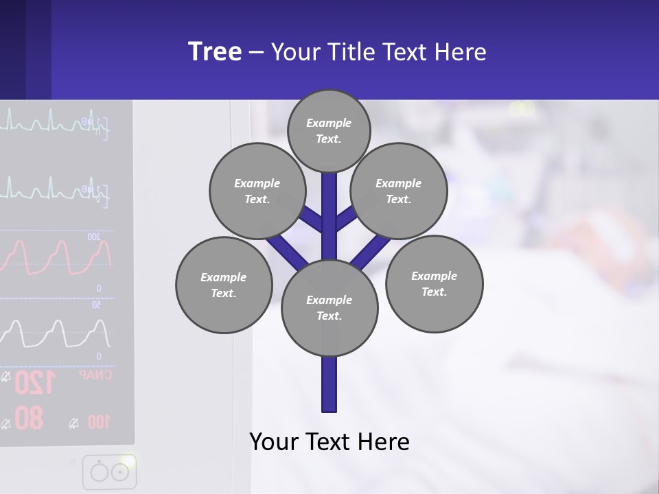 A Medical Powerpoint Presentation With A Hospital Bed In The Background PowerPoint Template