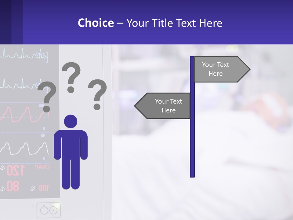 A Medical Powerpoint Presentation With A Hospital Bed In The Background PowerPoint Template