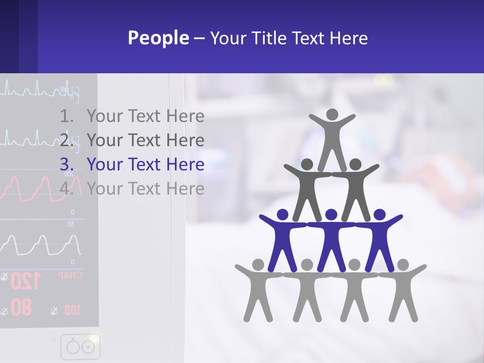 A Medical Powerpoint Presentation With A Hospital Bed In The Background PowerPoint Template