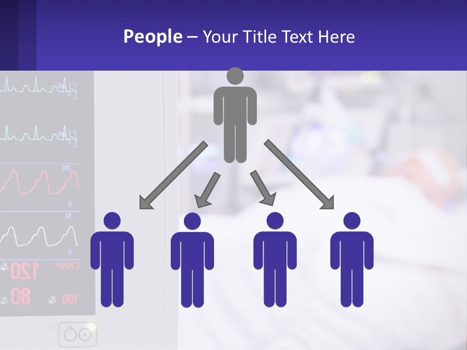 A Medical Powerpoint Presentation With A Hospital Bed In The Background PowerPoint Template