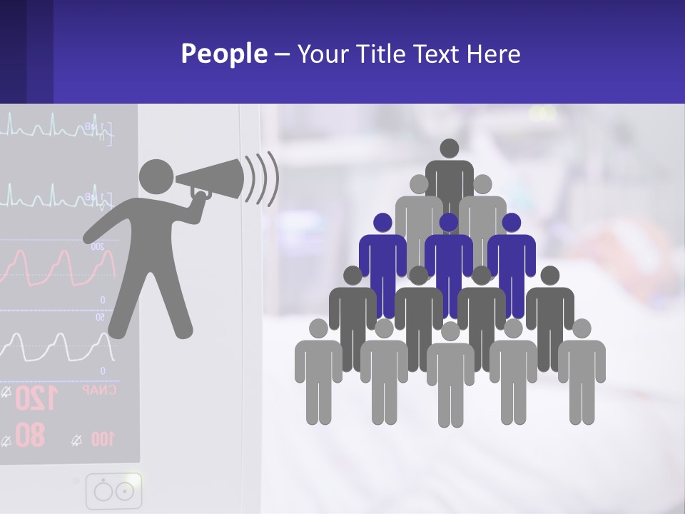 A Medical Powerpoint Presentation With A Hospital Bed In The Background PowerPoint Template