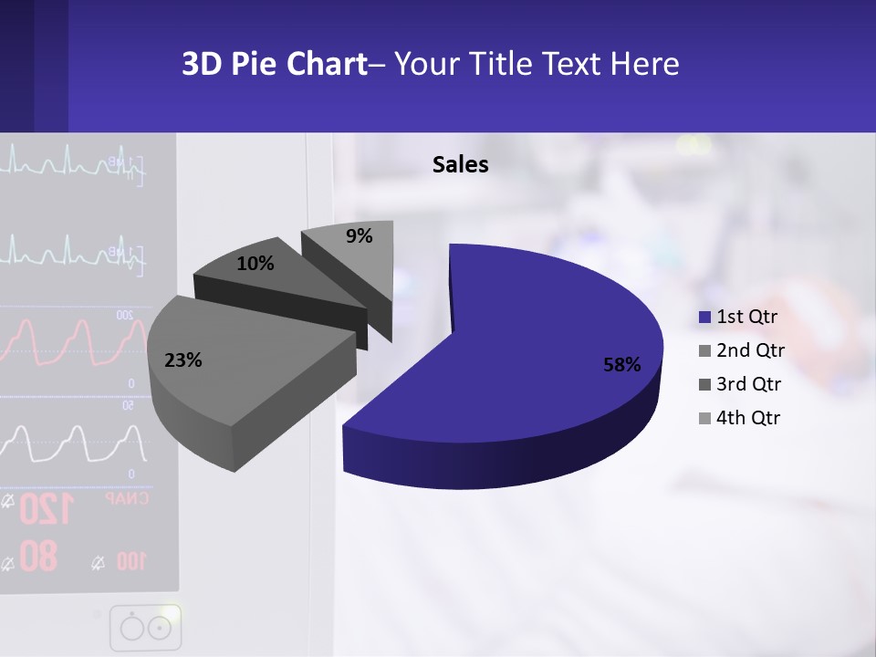 A Medical Powerpoint Presentation With A Hospital Bed In The Background PowerPoint Template
