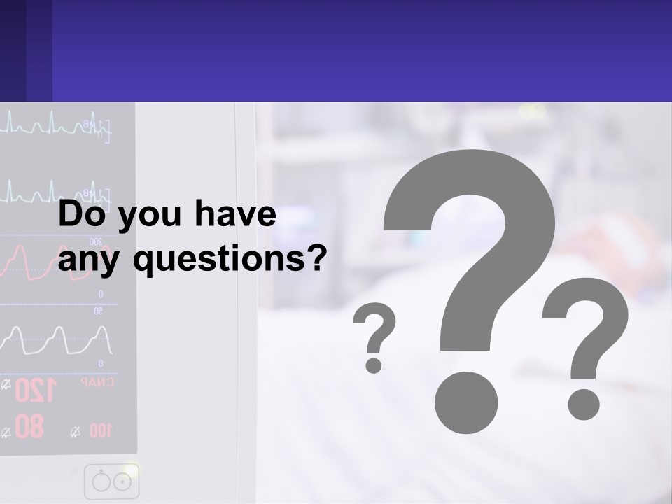 A Medical Powerpoint Presentation With A Hospital Bed In The Background PowerPoint Template