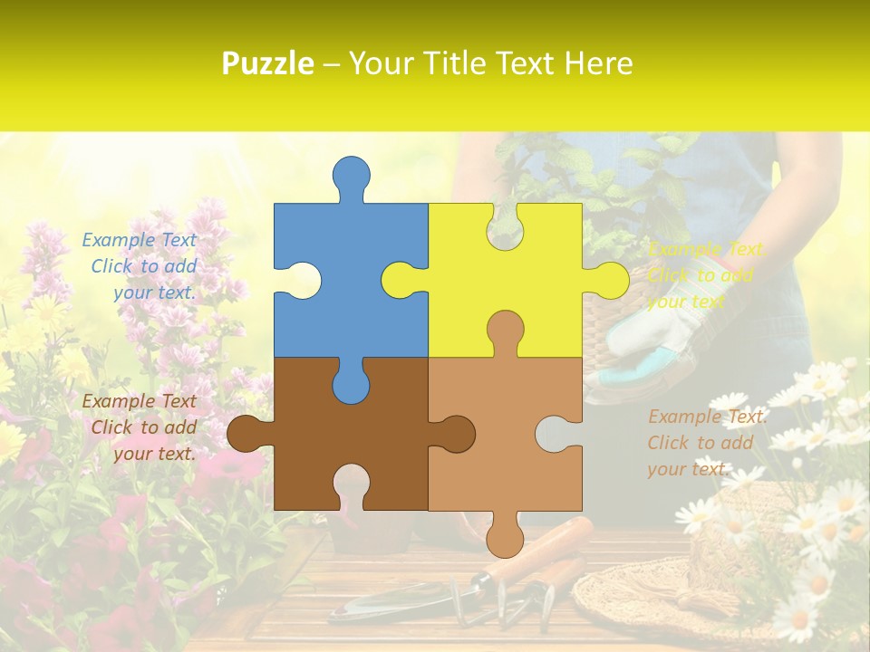 A Person Holding A Potted Plant In Their Hands PowerPoint Template