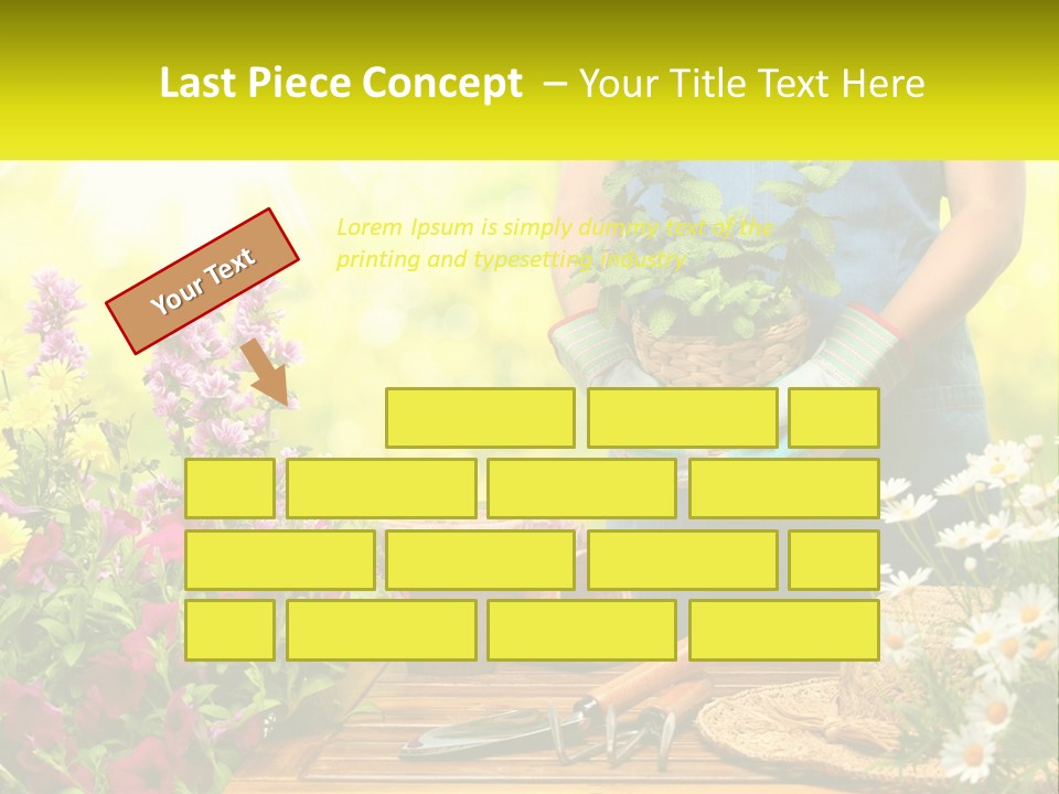 A Person Holding A Potted Plant In Their Hands PowerPoint Template