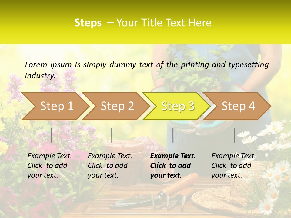 A Person Holding A Potted Plant In Their Hands PowerPoint Template