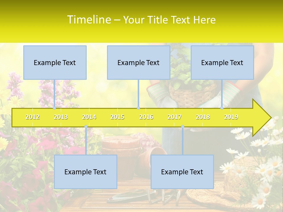 A Person Holding A Potted Plant In Their Hands PowerPoint Template