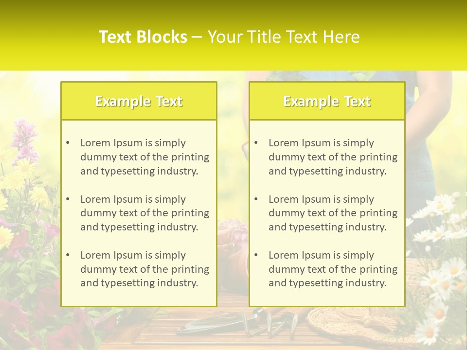 A Person Holding A Potted Plant In Their Hands PowerPoint Template