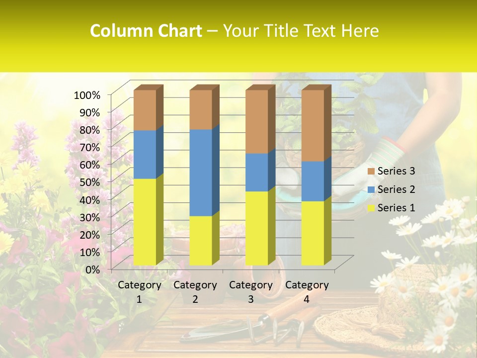 A Person Holding A Potted Plant In Their Hands PowerPoint Template