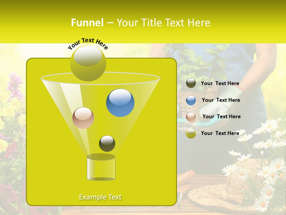 A Person Holding A Potted Plant In Their Hands PowerPoint Template