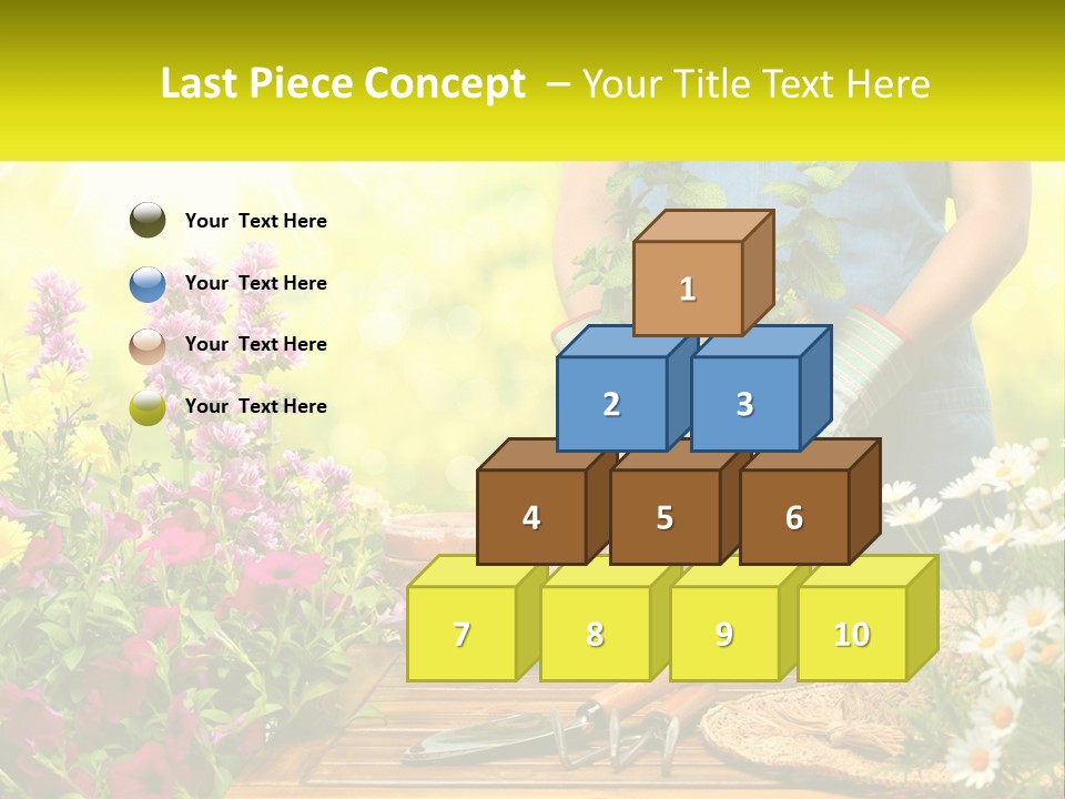 A Person Holding A Potted Plant In Their Hands PowerPoint Template