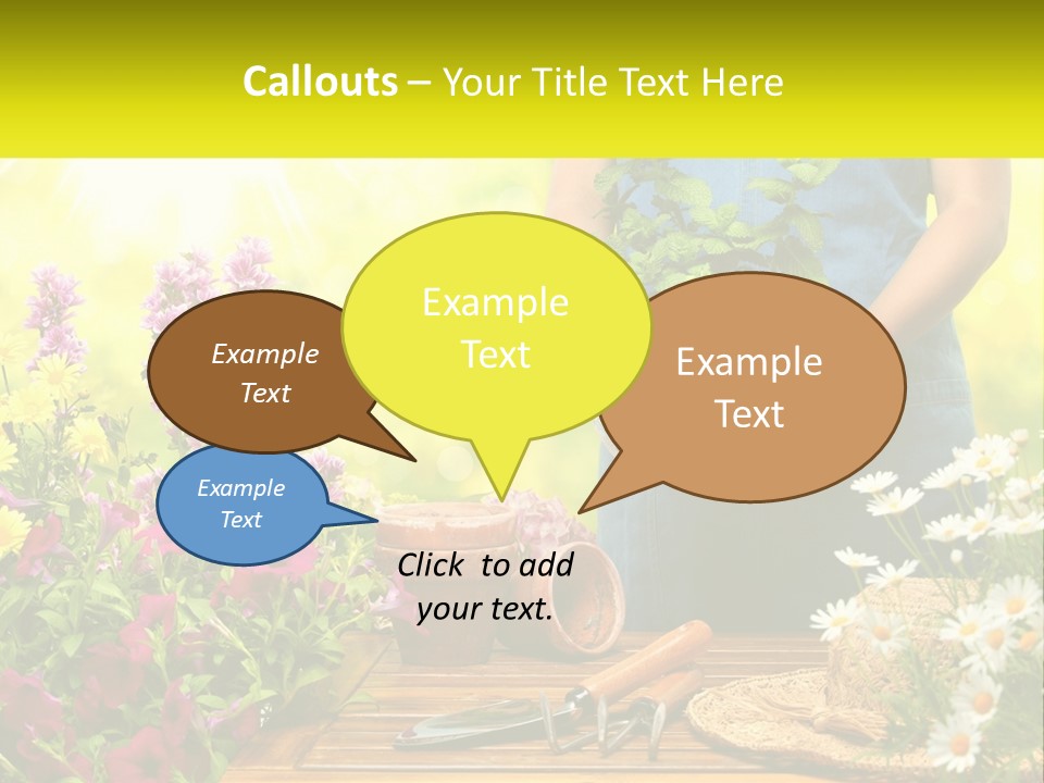 A Person Holding A Potted Plant In Their Hands PowerPoint Template