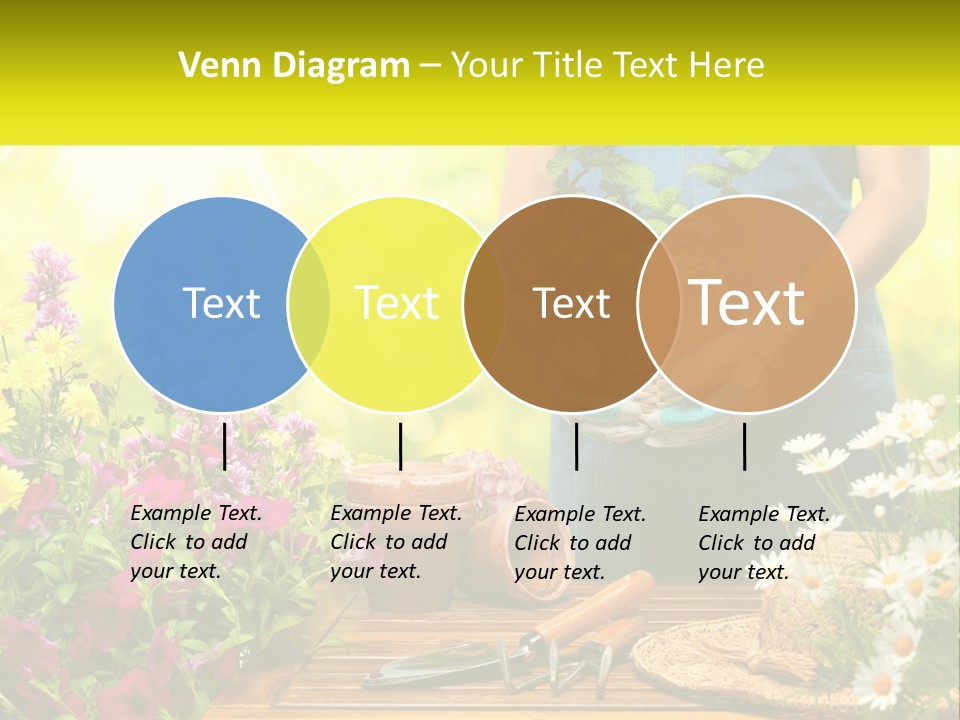 A Person Holding A Potted Plant In Their Hands PowerPoint Template