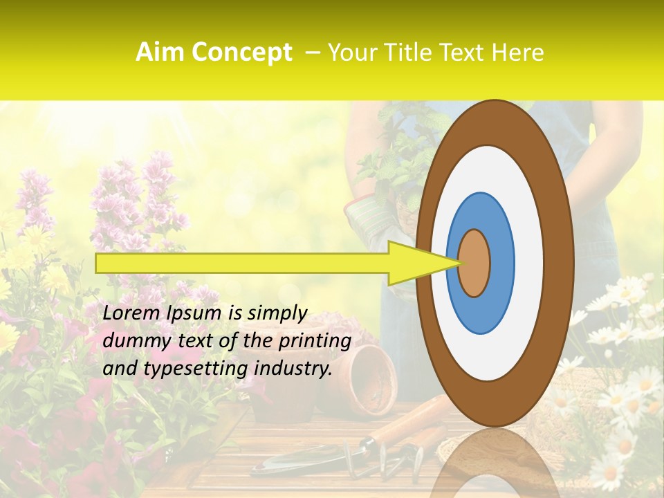 A Person Holding A Potted Plant In Their Hands PowerPoint Template