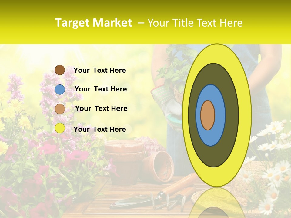 A Person Holding A Potted Plant In Their Hands PowerPoint Template