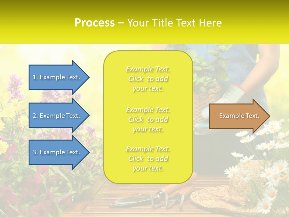 A Person Holding A Potted Plant In Their Hands PowerPoint Template