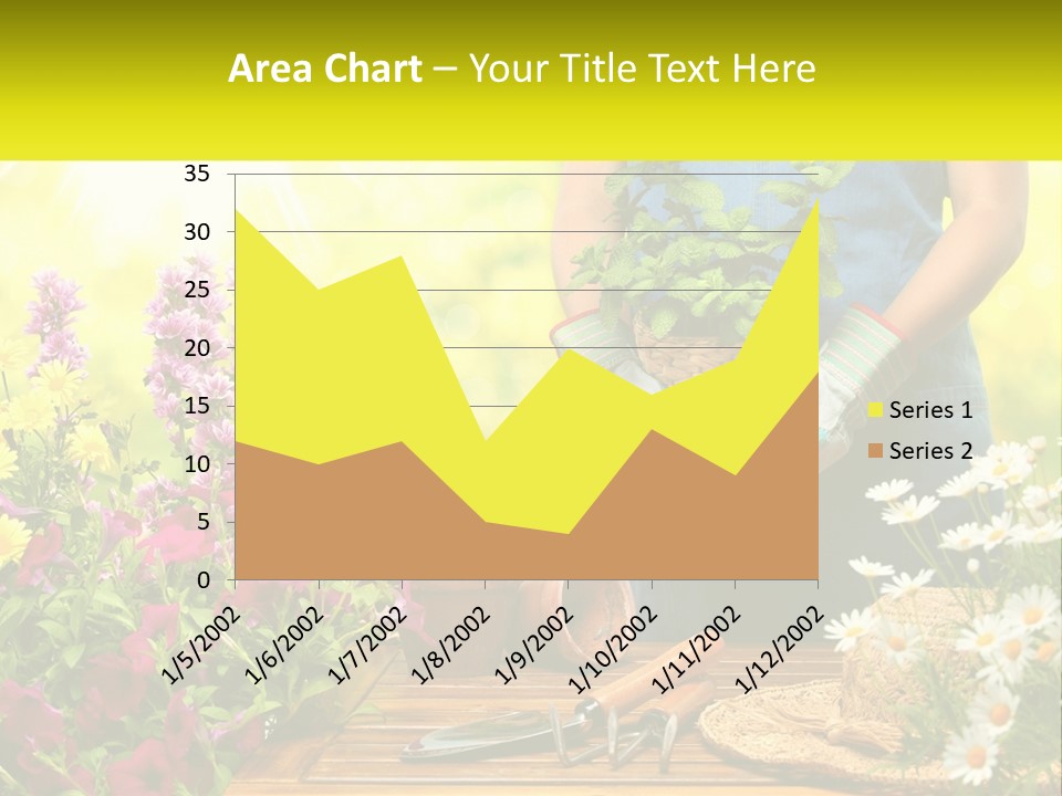 A Person Holding A Potted Plant In Their Hands PowerPoint Template