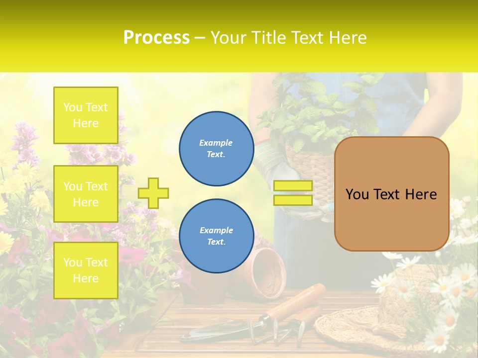 A Person Holding A Potted Plant In Their Hands PowerPoint Template