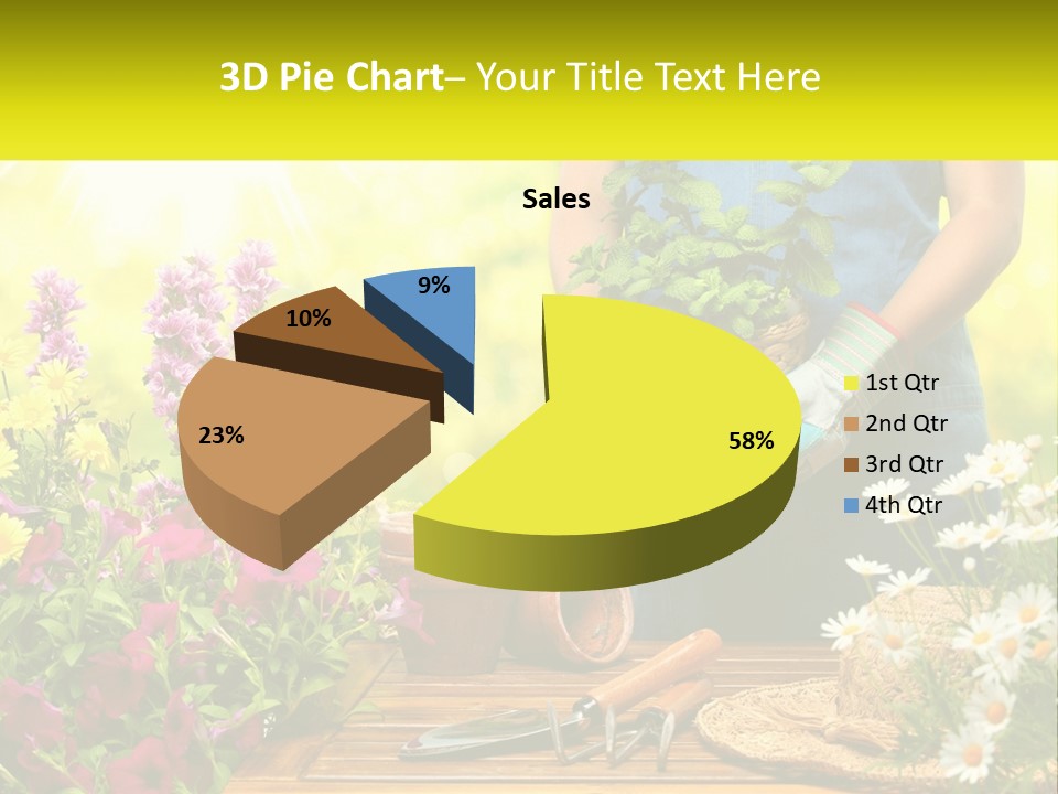 A Person Holding A Potted Plant In Their Hands PowerPoint Template