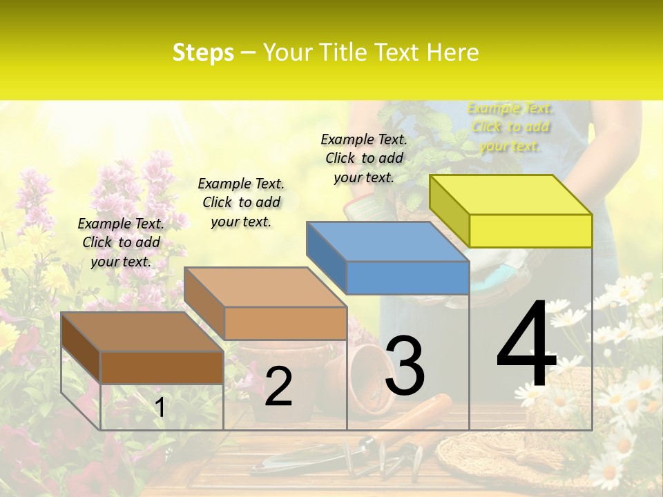 A Person Holding A Potted Plant In Their Hands PowerPoint Template
