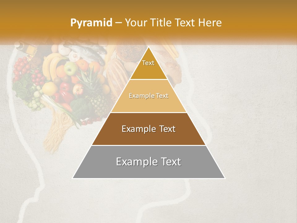A Person's Head With Food Inside Of It PowerPoint Template