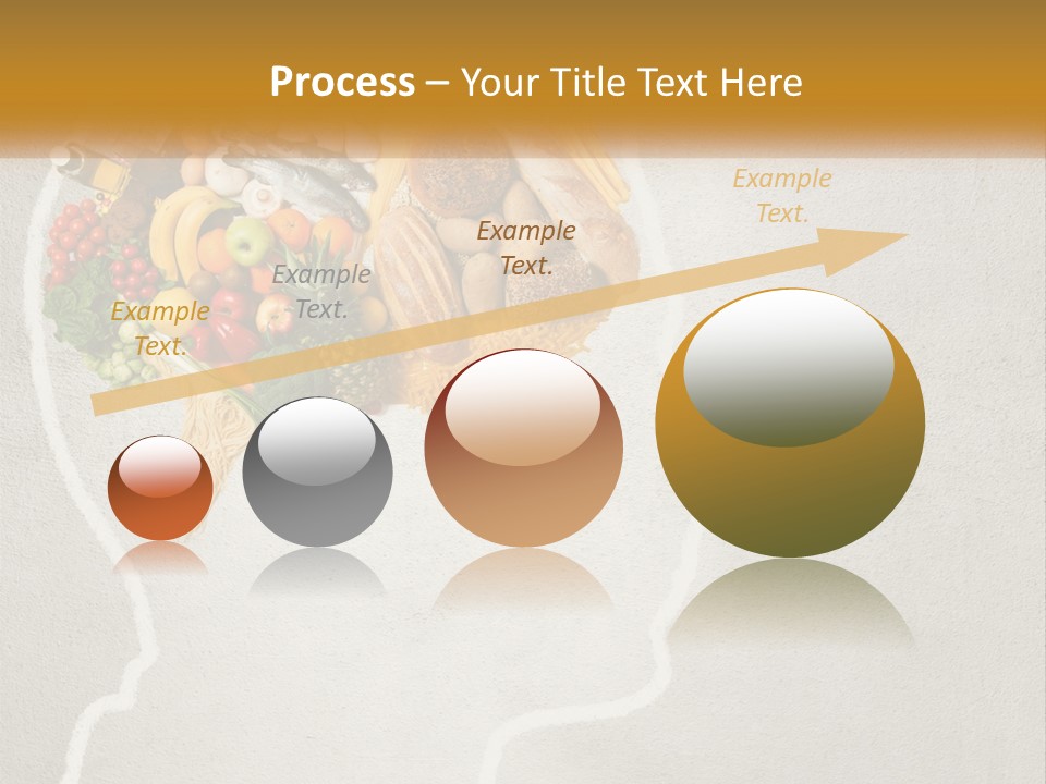 A Person's Head With Food Inside Of It PowerPoint Template