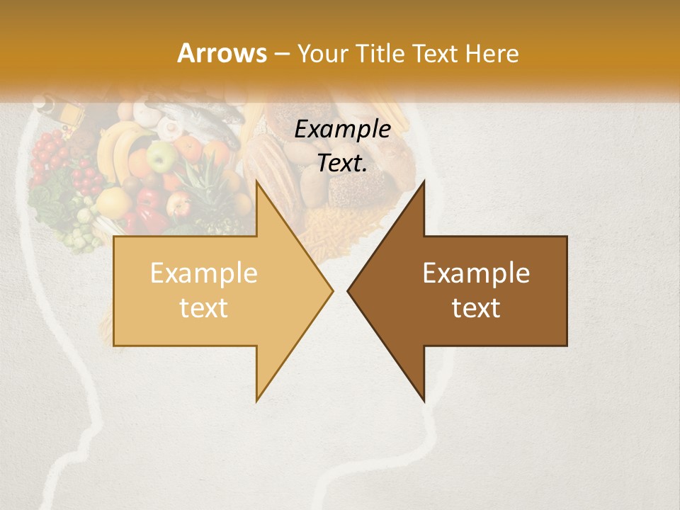 A Person's Head With Food Inside Of It PowerPoint Template