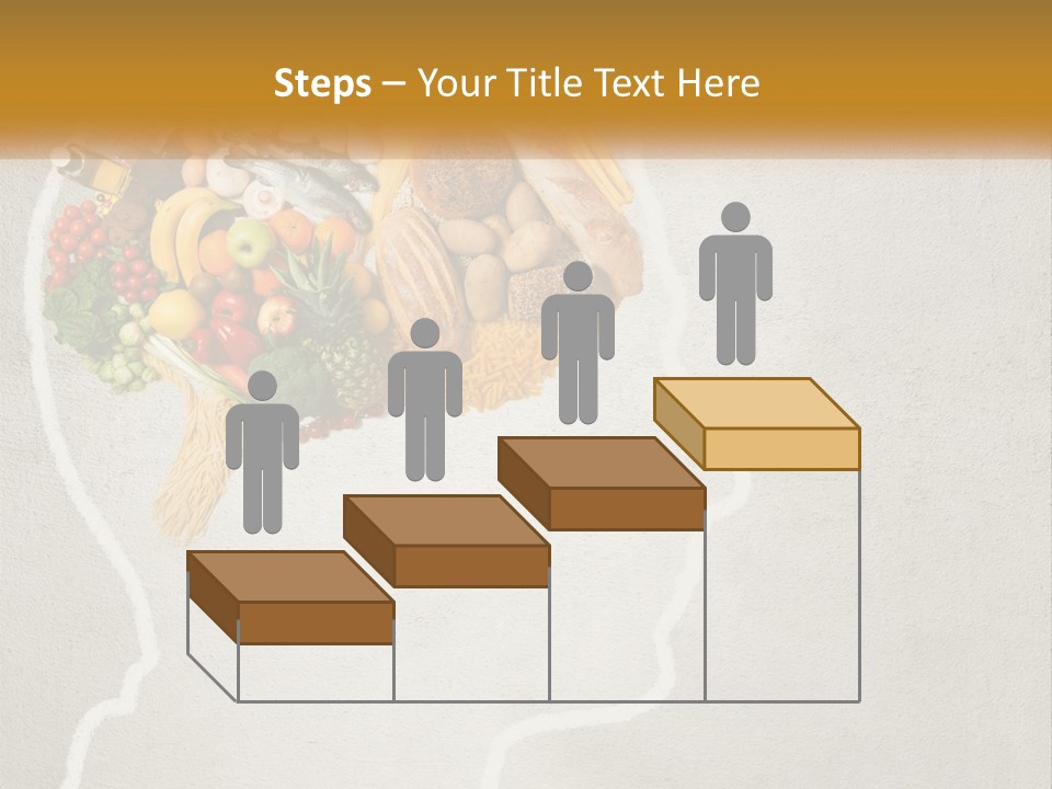 A Person's Head With Food Inside Of It PowerPoint Template