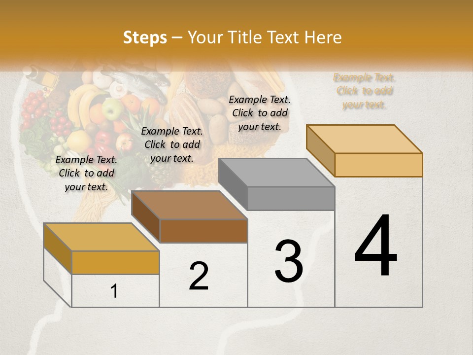 A Person's Head With Food Inside Of It PowerPoint Template