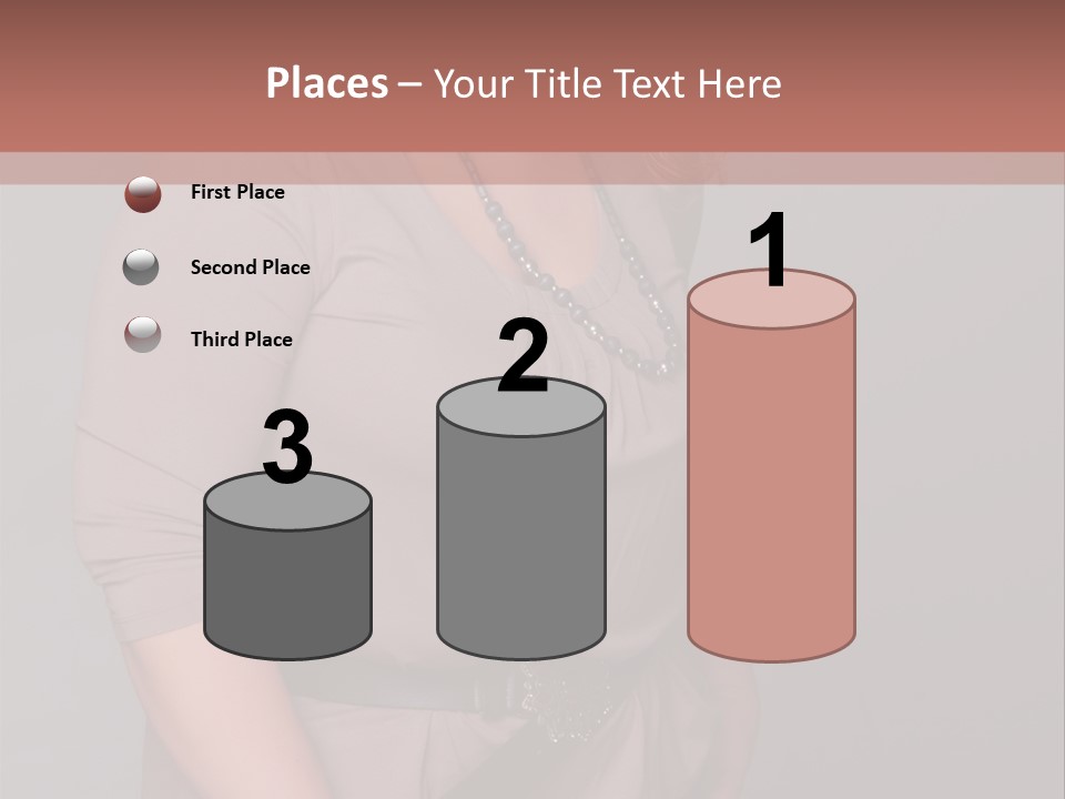 A Woman Is Posing For A Picture With Her Hands On Her Hips PowerPoint Template