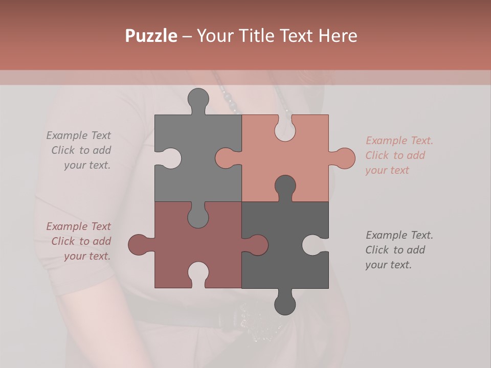 A Woman Is Posing For A Picture With Her Hands On Her Hips PowerPoint Template