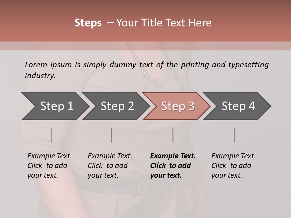 A Woman Is Posing For A Picture With Her Hands On Her Hips PowerPoint Template