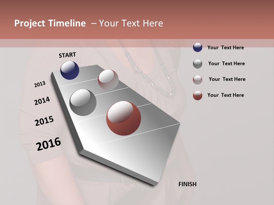A Woman Is Posing For A Picture With Her Hands On Her Hips PowerPoint Template