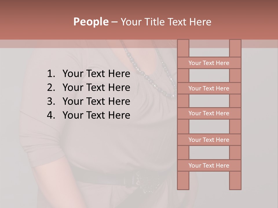 A Woman Is Posing For A Picture With Her Hands On Her Hips PowerPoint Template