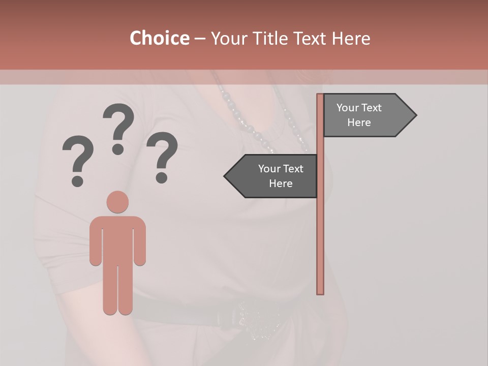 A Woman Is Posing For A Picture With Her Hands On Her Hips PowerPoint Template