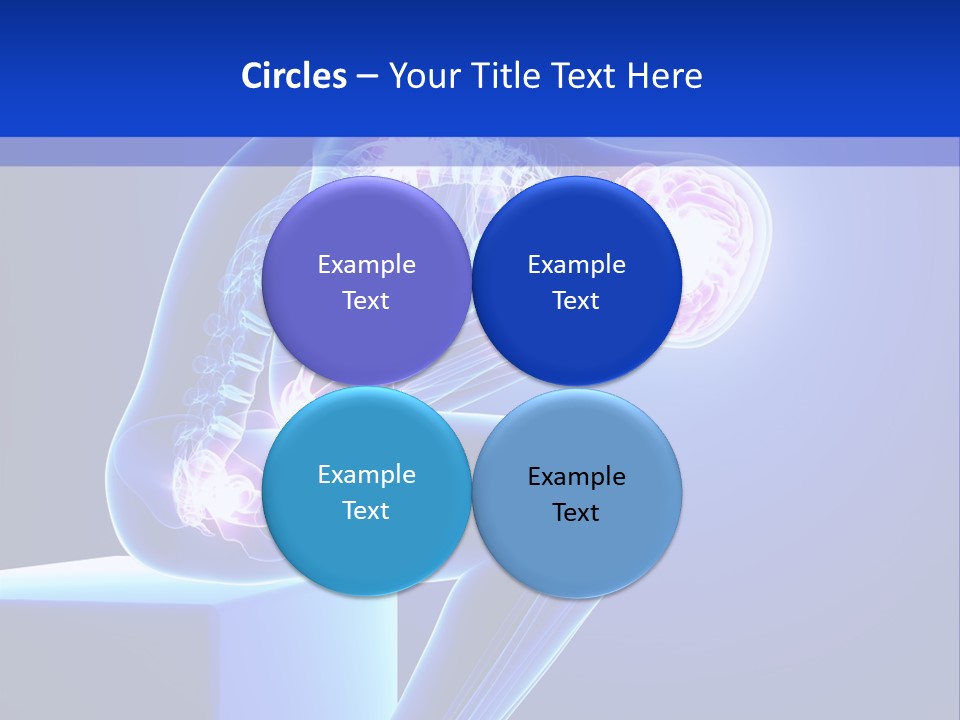A 3D Image Of A Person With A Painful Knee PowerPoint Template