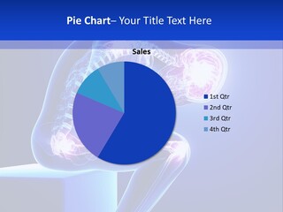 A 3D Image Of A Person With A Painful Knee PowerPoint Template