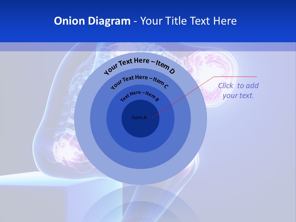 A 3D Image Of A Person With A Painful Knee PowerPoint Template