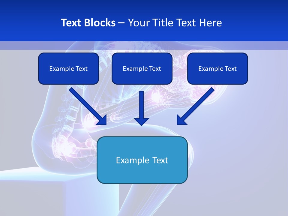 A 3D Image Of A Person With A Painful Knee PowerPoint Template