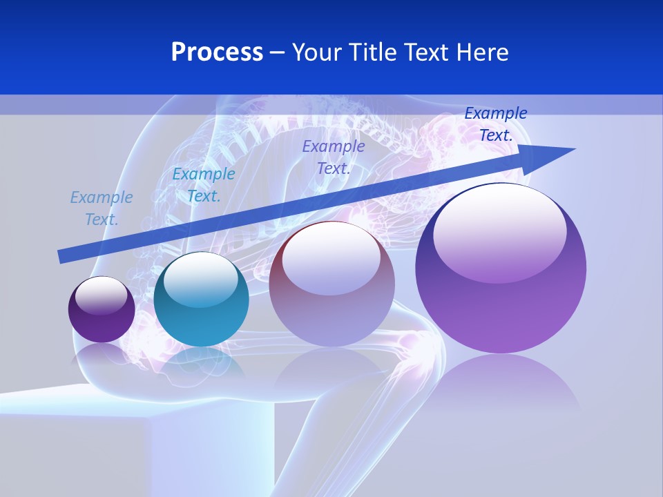 A 3D Image Of A Person With A Painful Knee PowerPoint Template