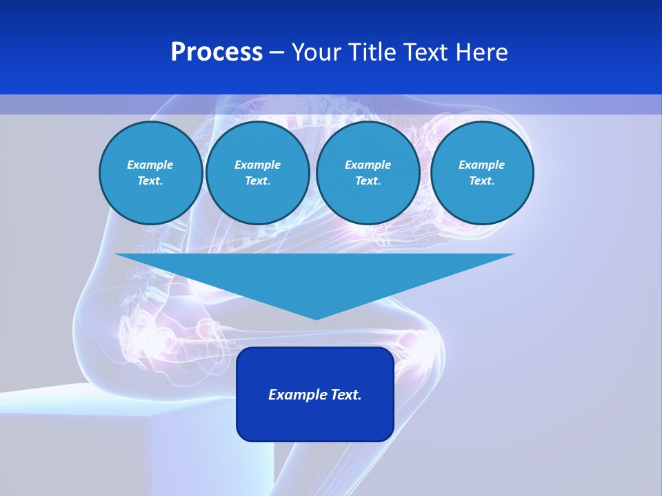 A 3D Image Of A Person With A Painful Knee PowerPoint Template