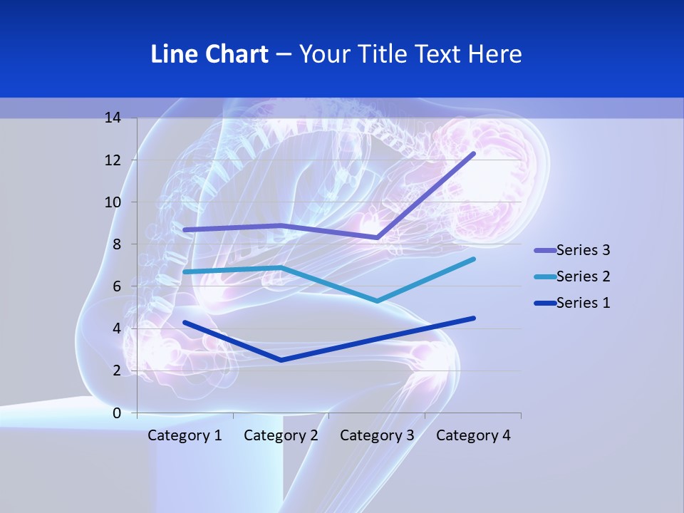 A 3D Image Of A Person With A Painful Knee PowerPoint Template
