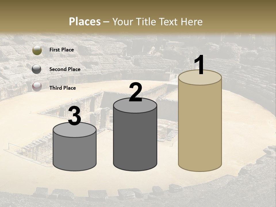 A Theatre With Seats In The Middle Of It PowerPoint Template