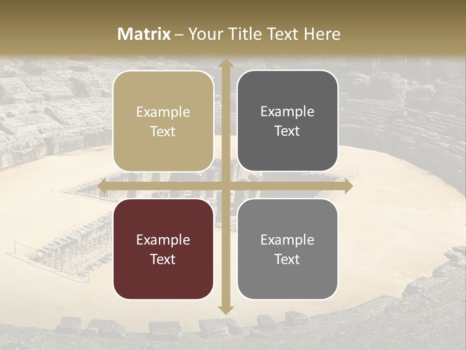 A Theatre With Seats In The Middle Of It PowerPoint Template