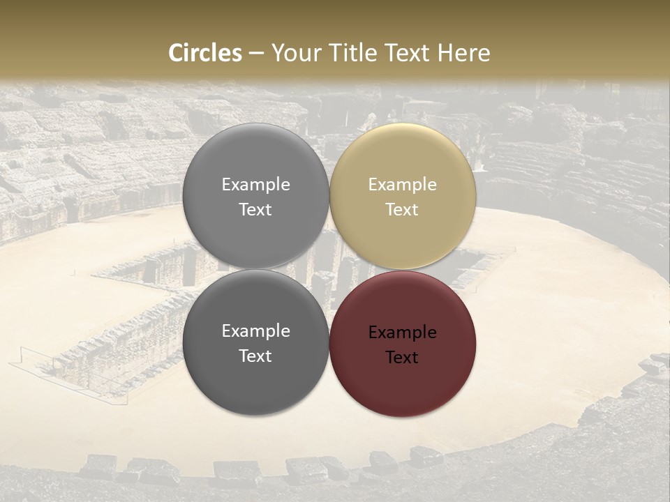 A Theatre With Seats In The Middle Of It PowerPoint Template