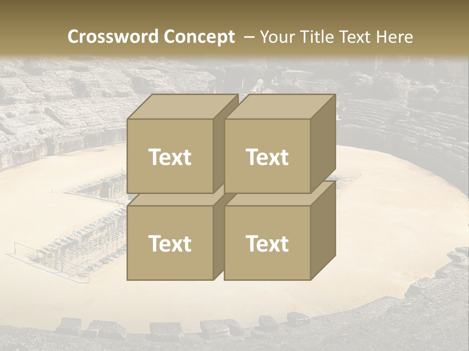A Theatre With Seats In The Middle Of It PowerPoint Template