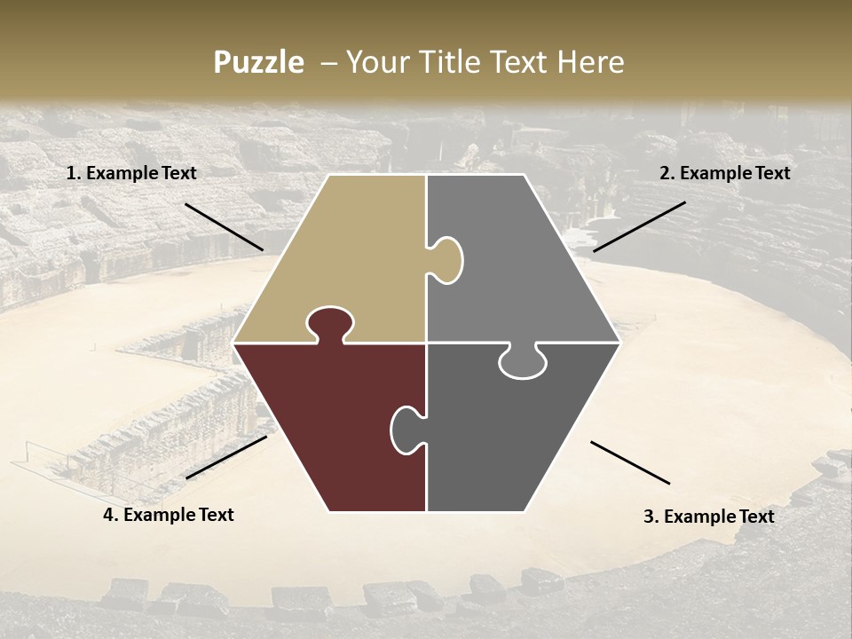 A Theatre With Seats In The Middle Of It PowerPoint Template